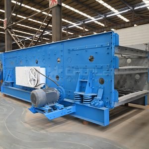 Three-shaft horizontal vibrating screen