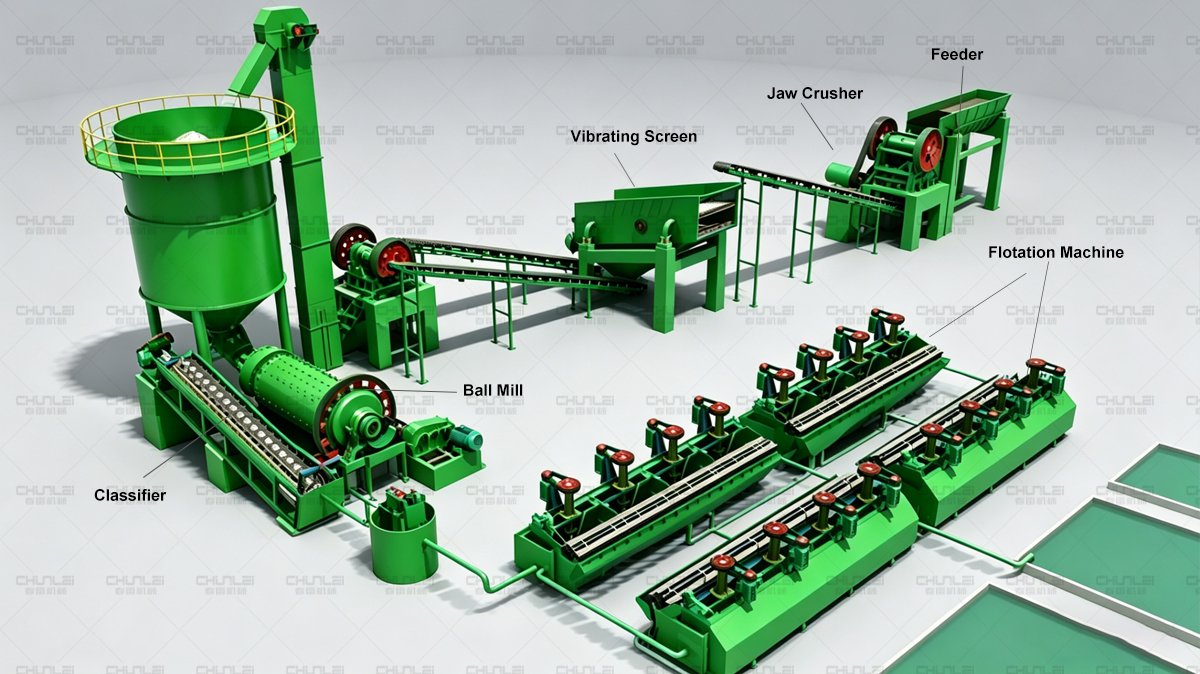 Flotation-Separation-of-Gold-Ore-Flowchart