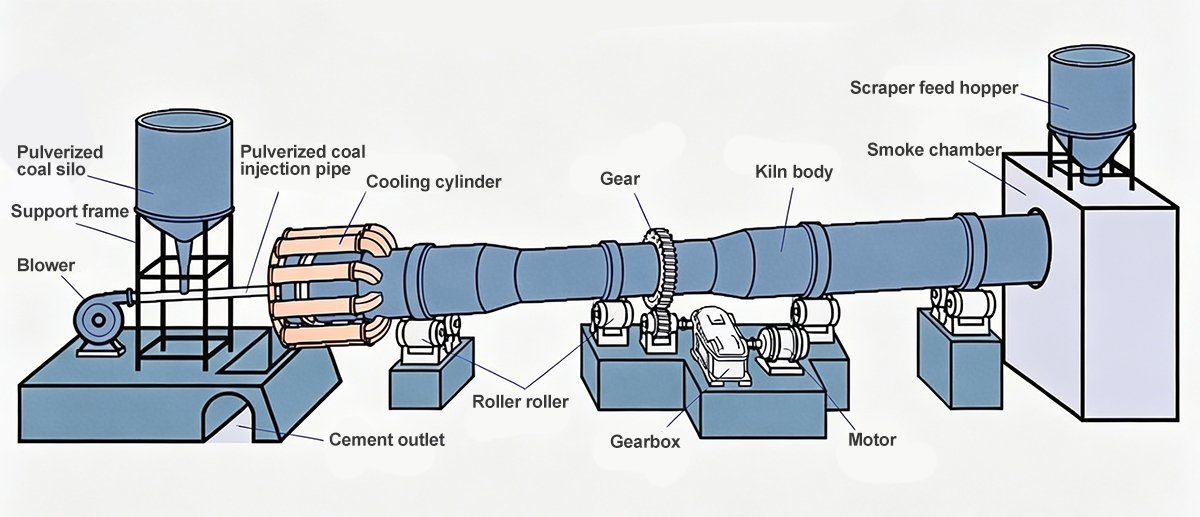 Rotary-kiln-model-diagram
