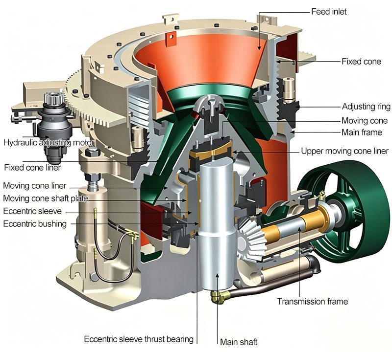Cone-crusher-structural-diagram