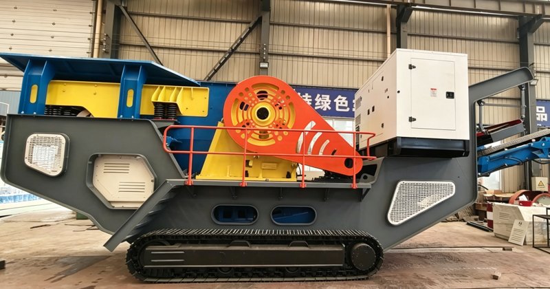 Tracked-crusher-and-screening-machine