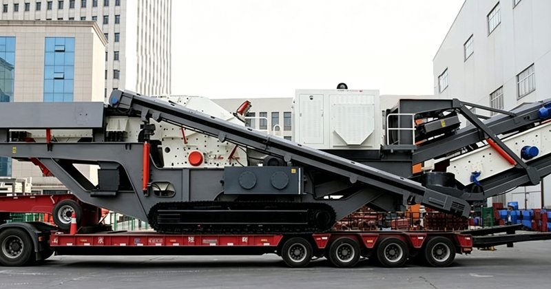 Tracked-impact-crusher-and-screening-machine