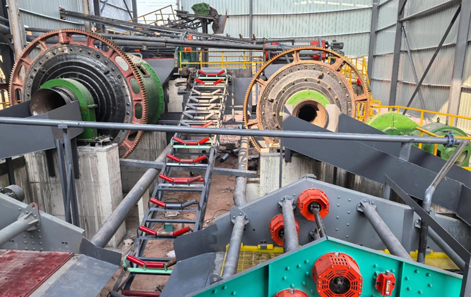 Operation-site-diagram-of-rod-mill-quartz-sand-production-line