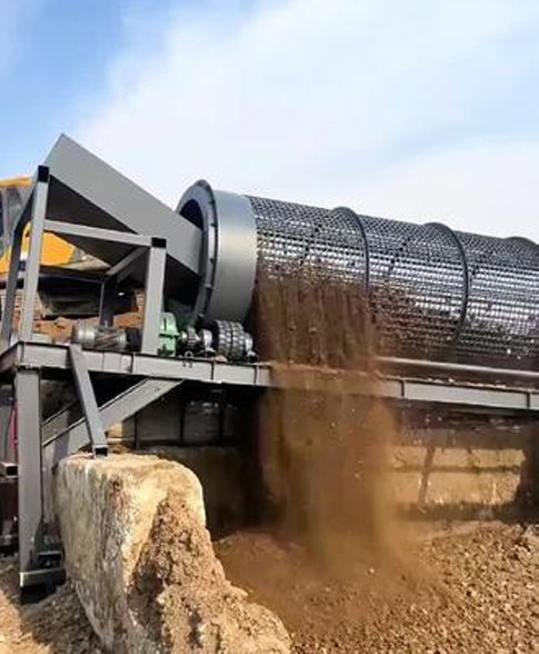 Shaftless-trommel-screen-for-screening-stones