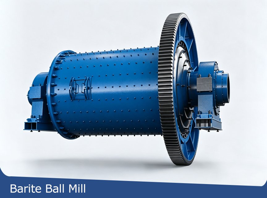 Barite-ball mill
