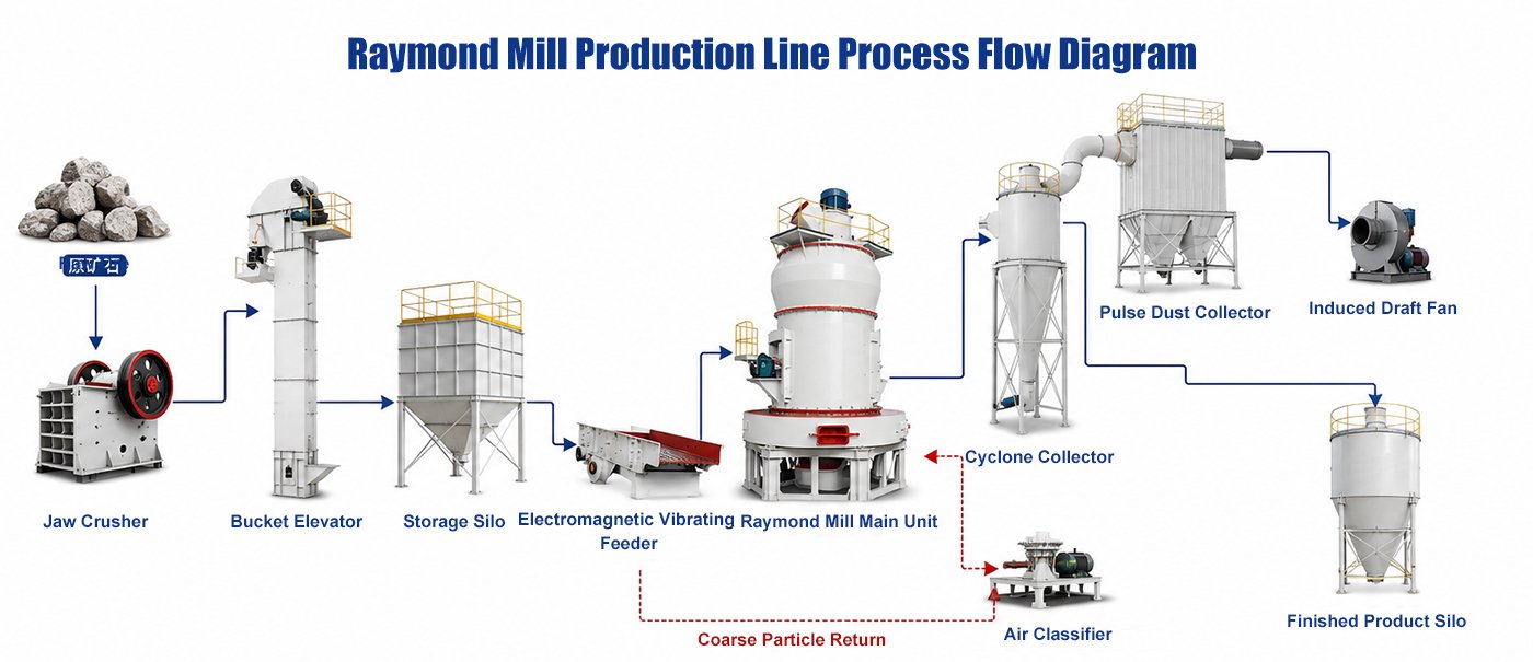 Raymond-Mill-Production-Line-Process-Flow-Diagram