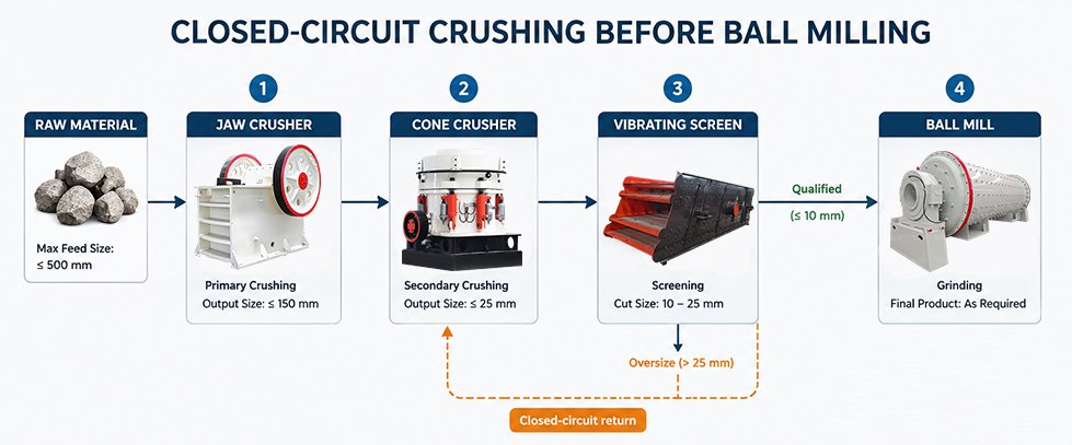 CLOSED-CIRCUIT-CRUSHING-BEFORE-BALL-MILLING