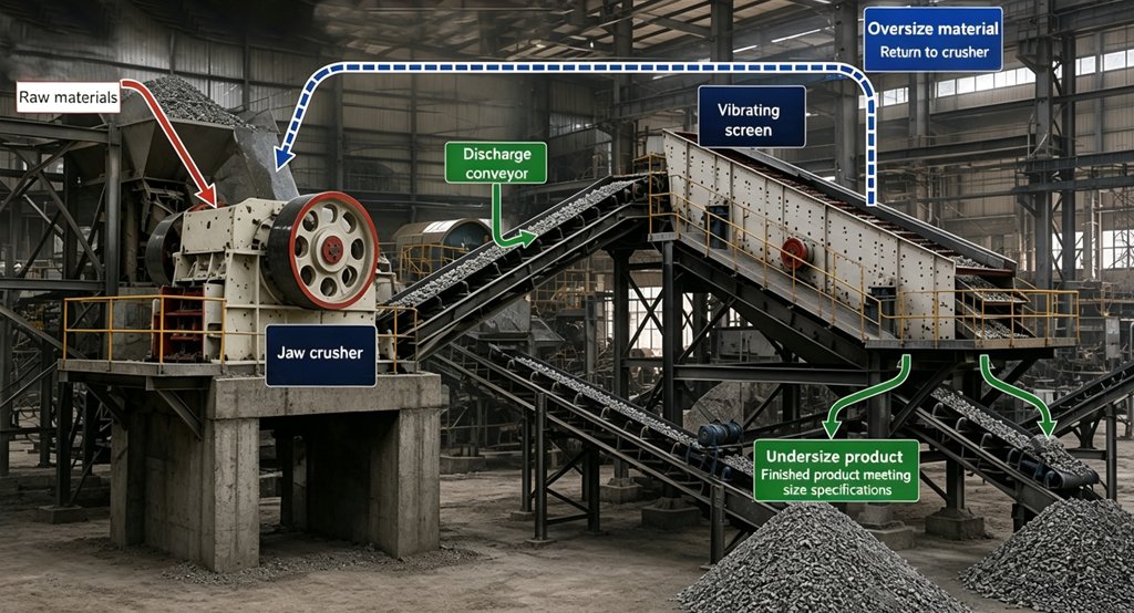 Industrial-closed-circuit-crushing-process-flow-chart