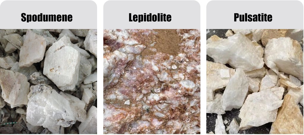 Lithium-ore-is-classified-into-three-types-spodumene,-lepidolite,-and-petalite.