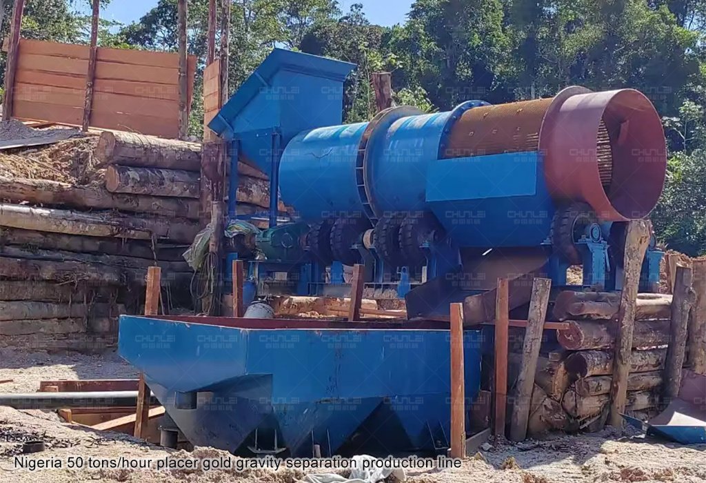 Nigeria-50-tons-hour-placer-gold-gravity-separation-production-line