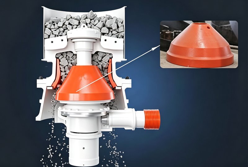 Single-cylinder-cone-crusher-motor-cone-assembly-diagram