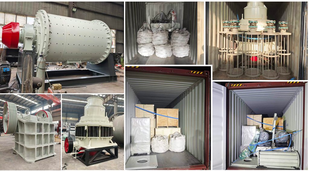 Photos of the 150–200 TPD CIP gold processing line for Tanzania being packed and shipped.