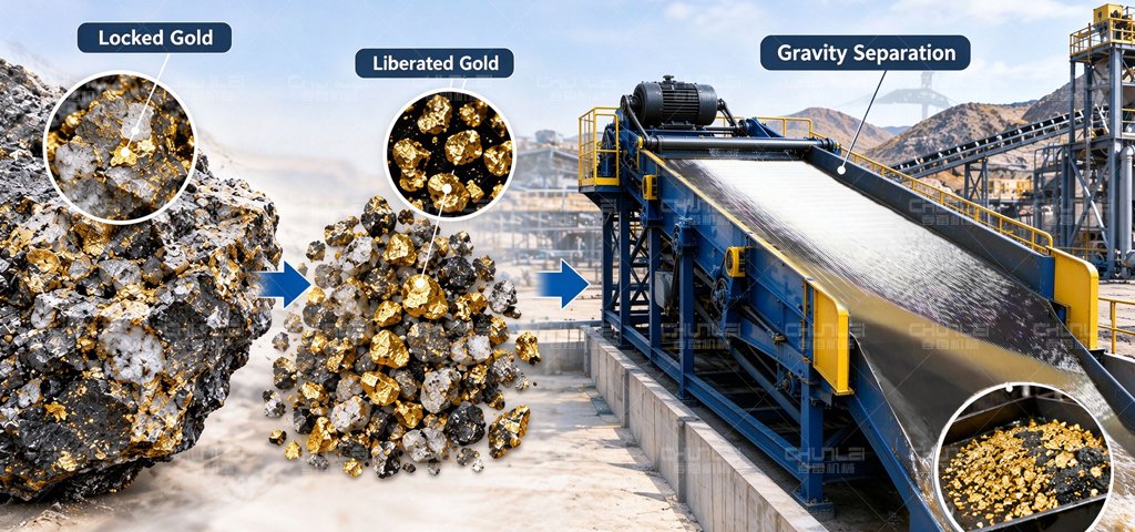 Coarse-free-gold-particles-suitable-for-gravity-separation